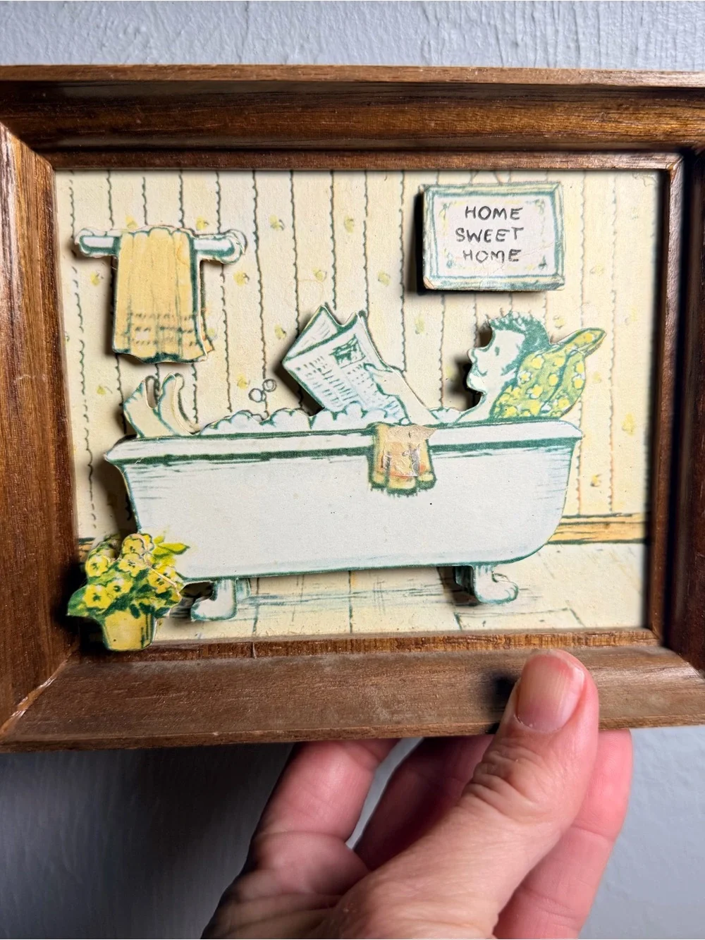 Vintage-1970s Sammy Bowen Shadow Box